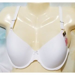 Womens 38DD Maidenform 05701 Self Expressions Demi T Shirt Bra White Soft Cup